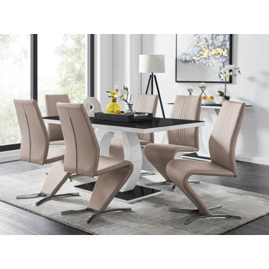 8 seater white gloss dining online table